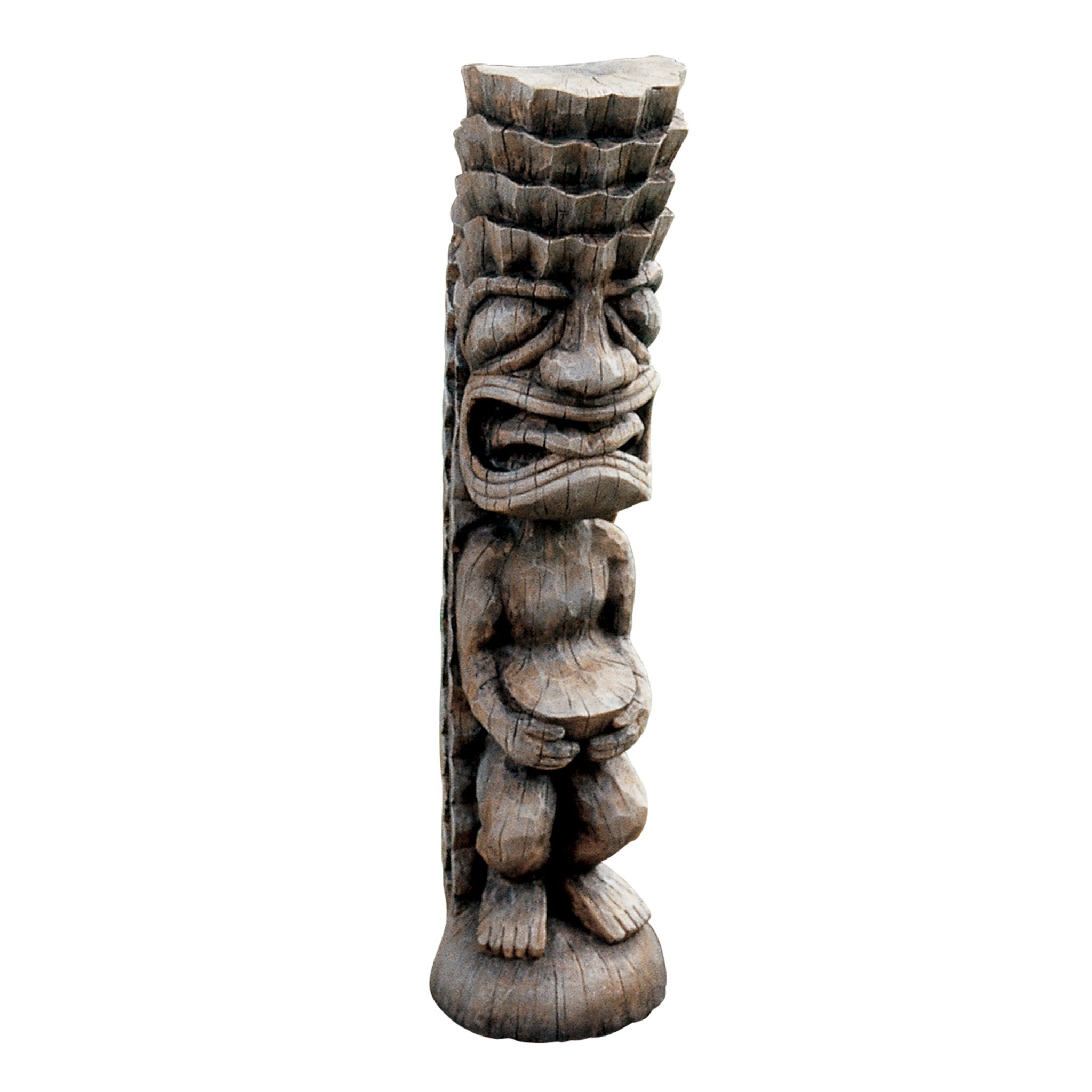 Design Toscano Taki Tiki God Statue – Hand-Painted Polynesian Luau Decor
