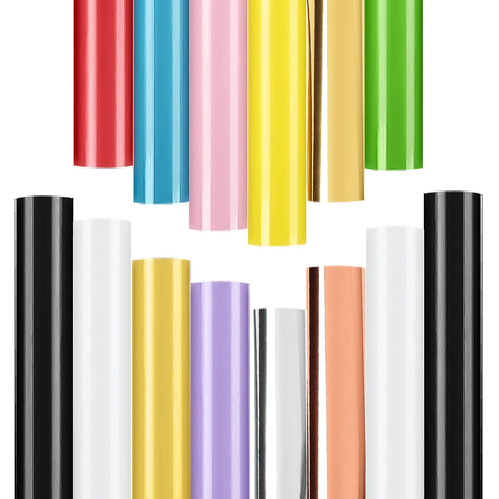 Lya Vinyl 14-Pack Permanent Adhesive Vinyl Sheets for Cricut & Silhouette