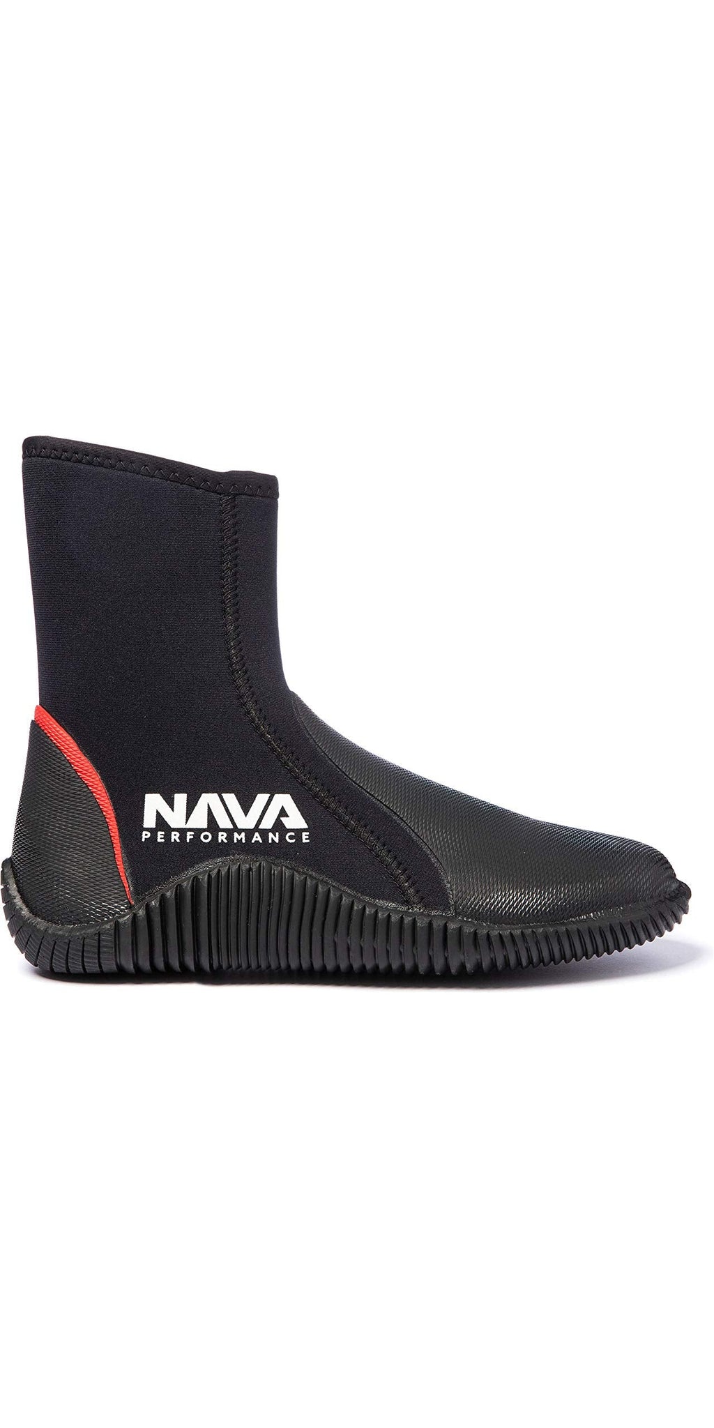 Nava 5mm Neoprene Wetsuit Boots | Zipped Dinghy Sailing Boots – Black