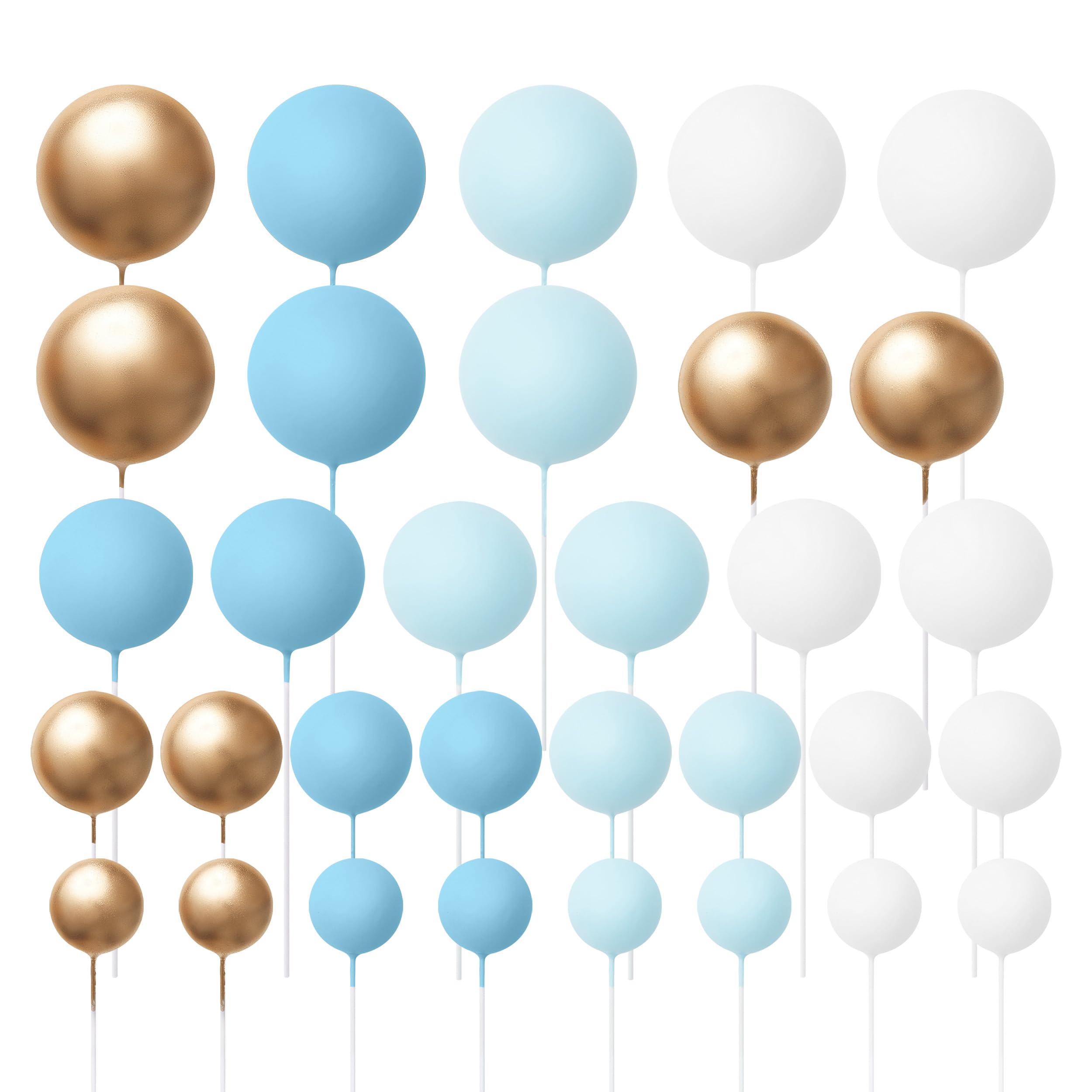 The Baked Studio Cake Decorating Balls - 32pc Mixed Color Toppers