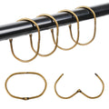 Mafeigu 30-Pack Rustproof Metal Oval Shower Curtain Hooks – Antique Bronze