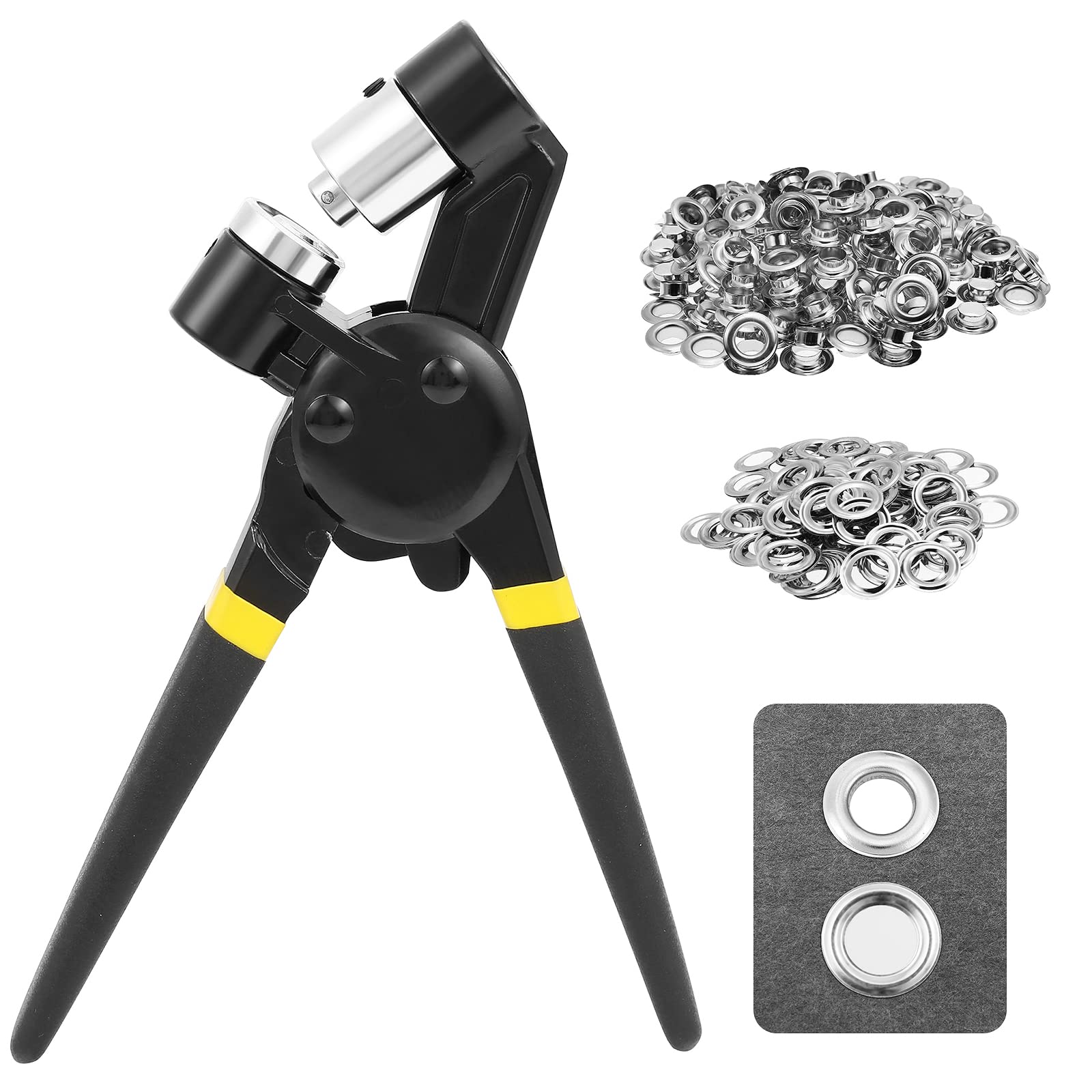 Dyna-Living 1/2 Inch Grommet Pliers Kit with 500 Eyelets for Fabric