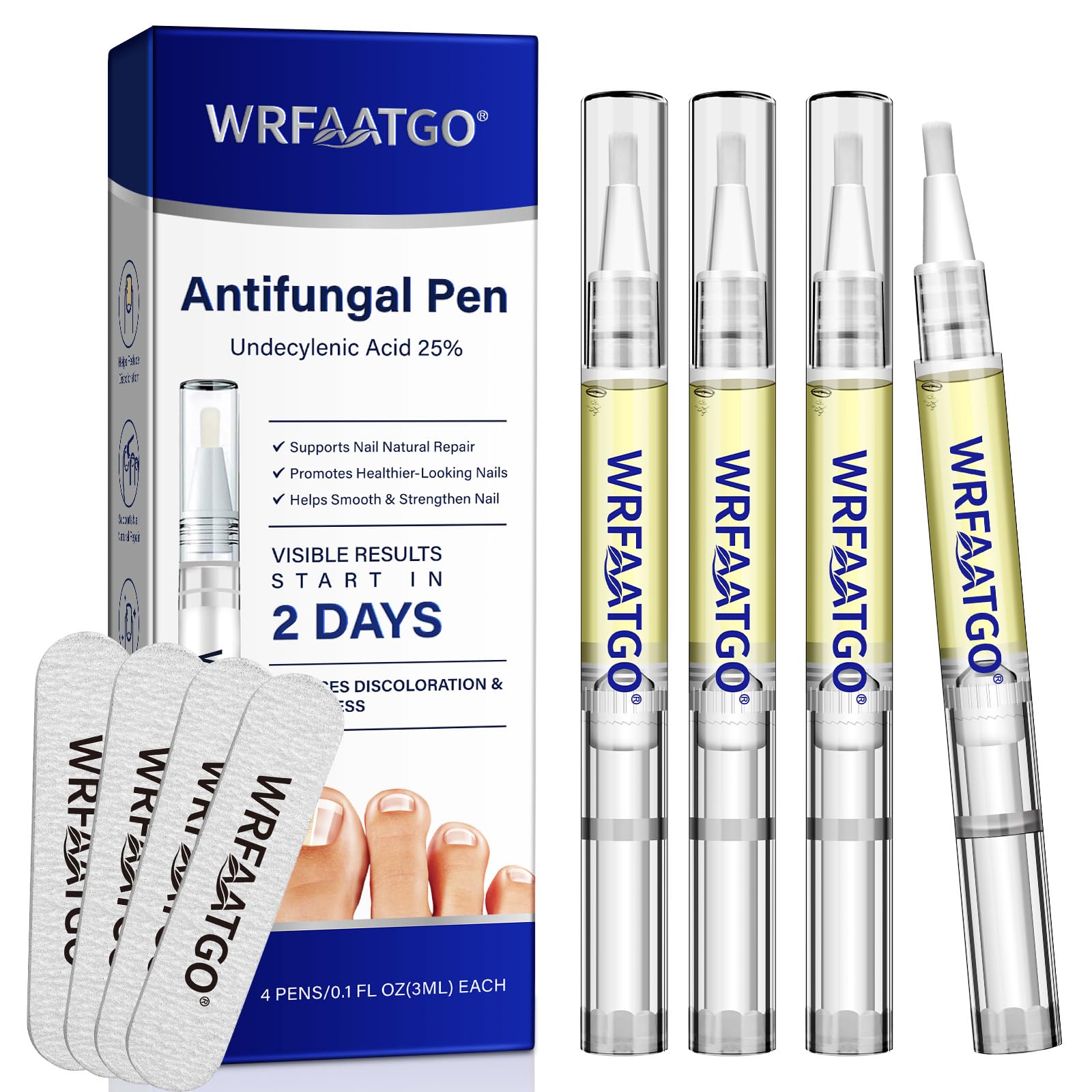 Jolof Store Nail Fungus Treatment Pen - 4 Pack Plant-Based Repair Set