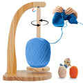 Rolu Magnetic Wooden Yarn Holder – Rotating Spinner for Knitting & Crochet
