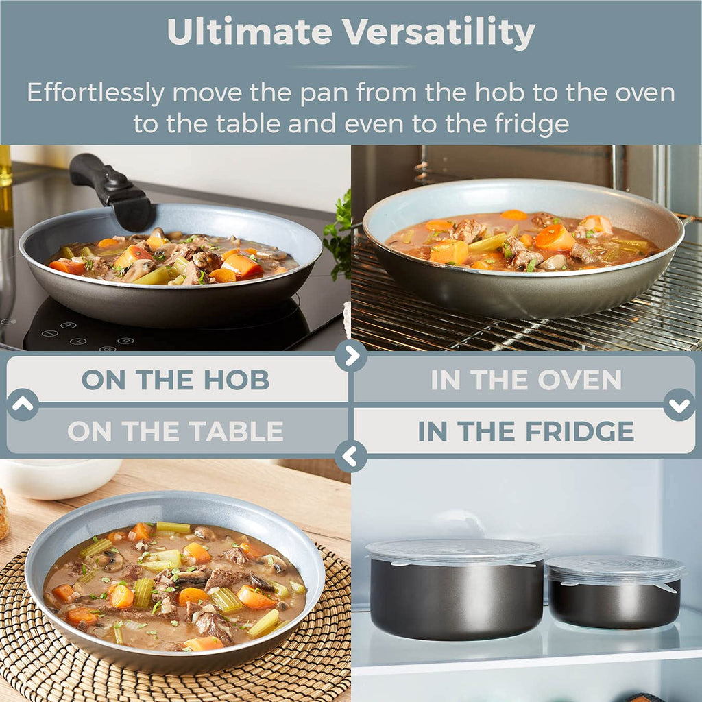 Tower Freedom 7 Piece Non-Stick Cookware Set with Detachable Handle