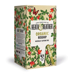 Heath & Heather Organic Wild Rosehip Tea - Caffeine-Free (6 Pack)