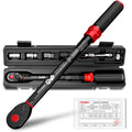HYCHIKA 1/2" Drive Click Torque Wrench (40-220 Nm) with Socket Set