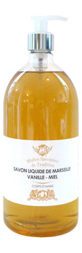 Freesens Marseille Liquid Soap Vanilla & Honey - 1L Vegetable Oil (3 Pack)