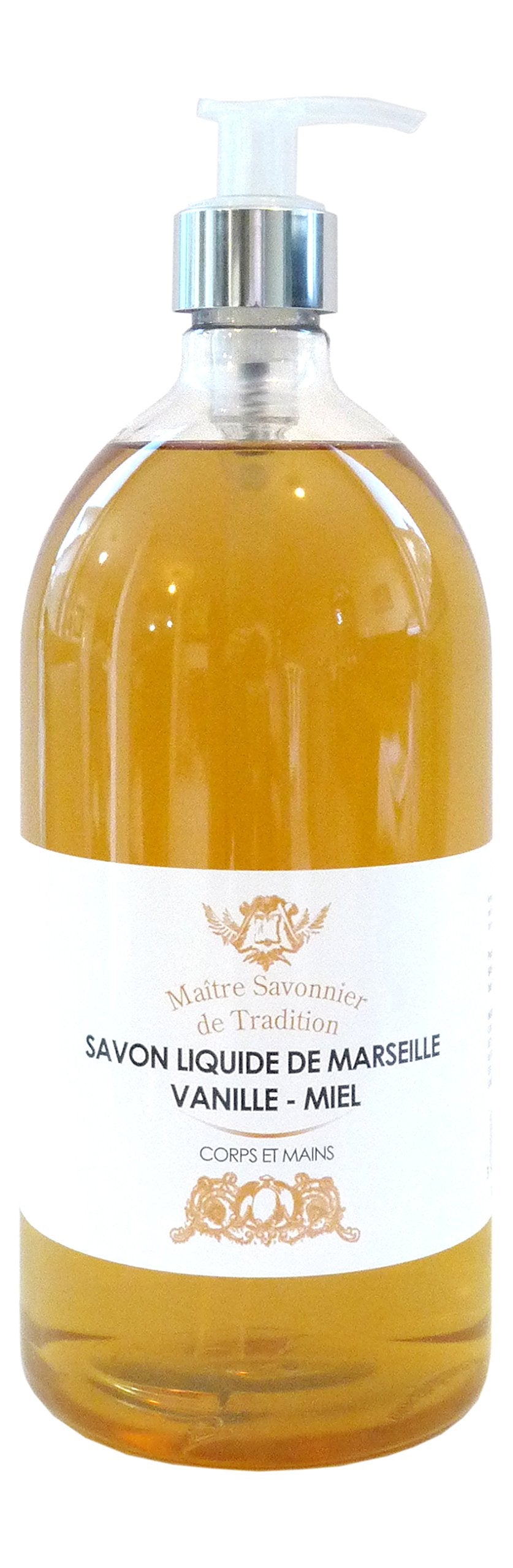 Freesens Marseille Liquid Soap Vanilla & Honey - 1L Vegetable Oil (3 Pack)