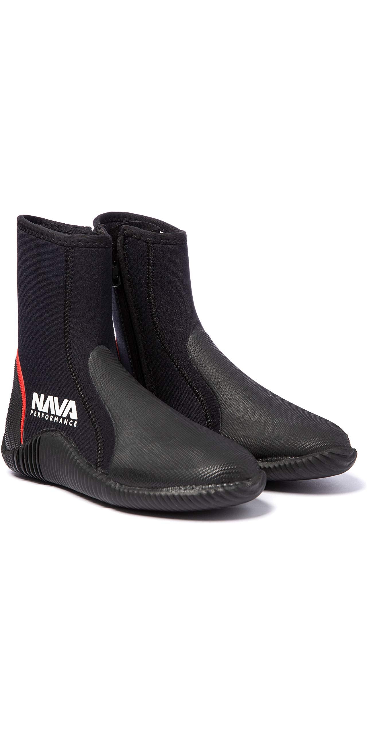 Nava 5mm Neoprene Wetsuit Boots | Zipped Dinghy Sailing Boots – Black