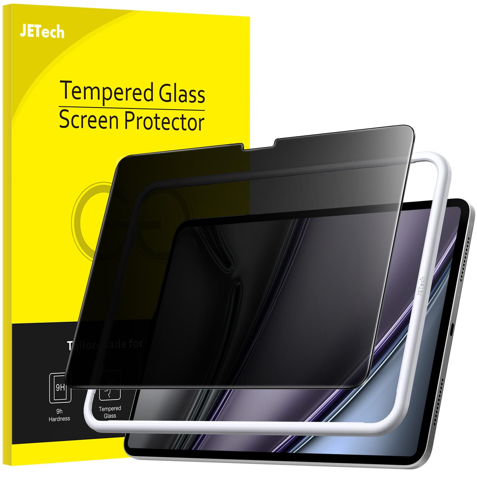 JETech Privacy Screen Protector for iPad Air 13" M2/M3 – Tempered Glass