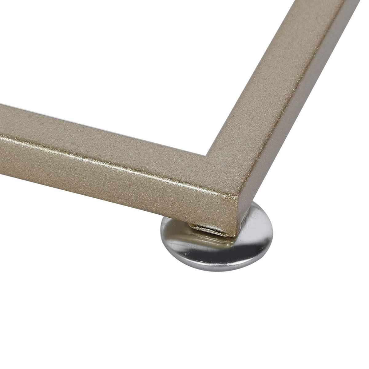 C Shaped Side Table, Sofa End Table with Gold Metal Frame Coffee Snack Table Laptop Holder Table Bedside Table Modern Open Type Under Bed Table Care - image 5