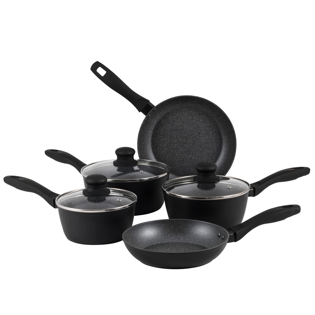 Russell Hobbs Metallic Marble 5 Piece Non-Stick Cookware Set | Induction
