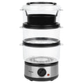 Salter 3-Tier Electric Food Steamer – 7.5L Stackable Baskets, 500W
