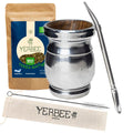 Yerbee Yerba Mate Ritual Set | Palo Santo Gourd & Stainless Bombilla