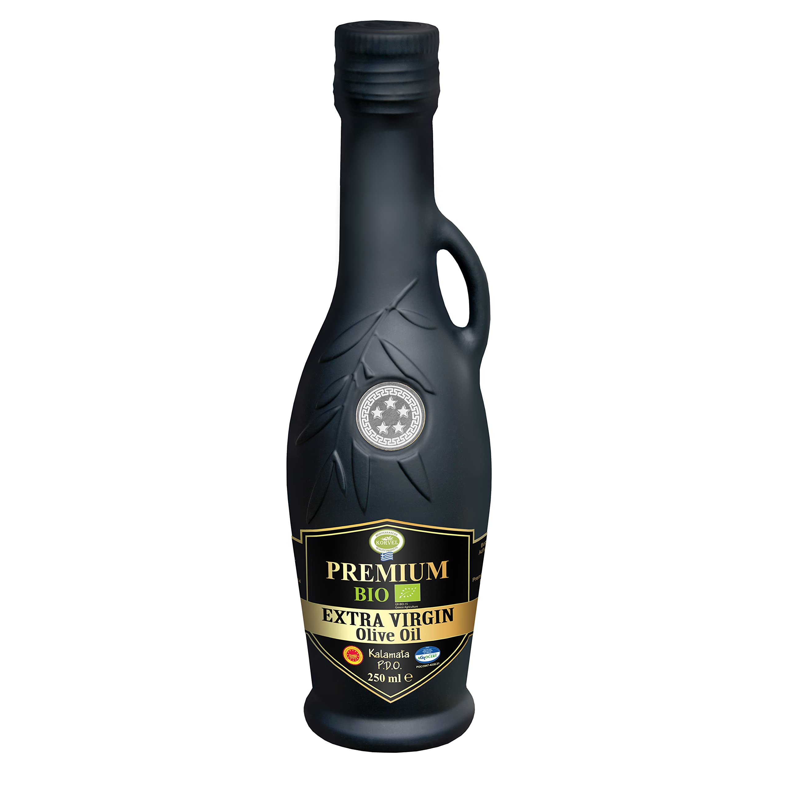 KORVEL Organic PDO Kalamata Extra Virgin Olive Oil | 250ml Cold-Pressed