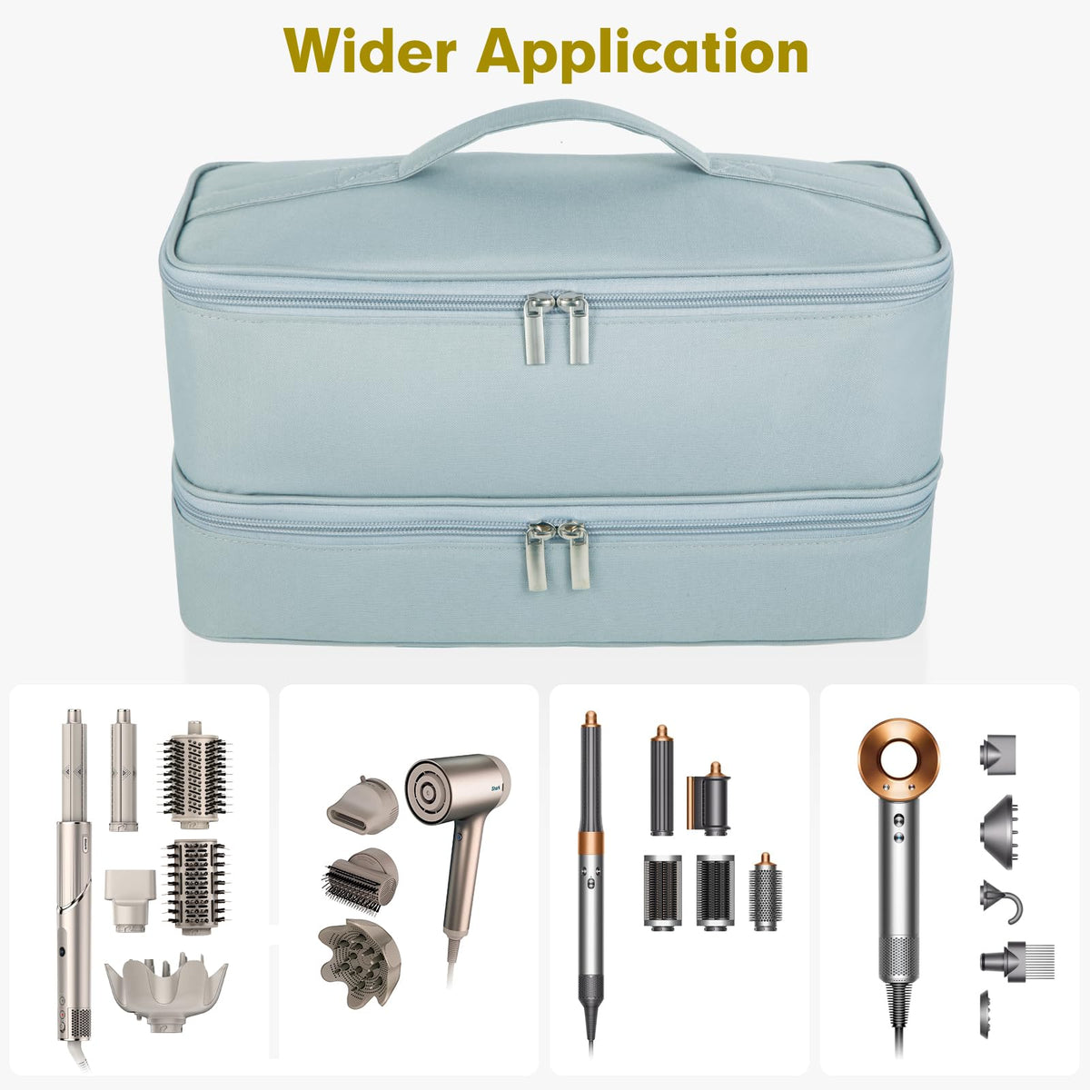 GENCAM Double-Layer Carrying Case Compatible with Shark Flexstyle Gray - image 5