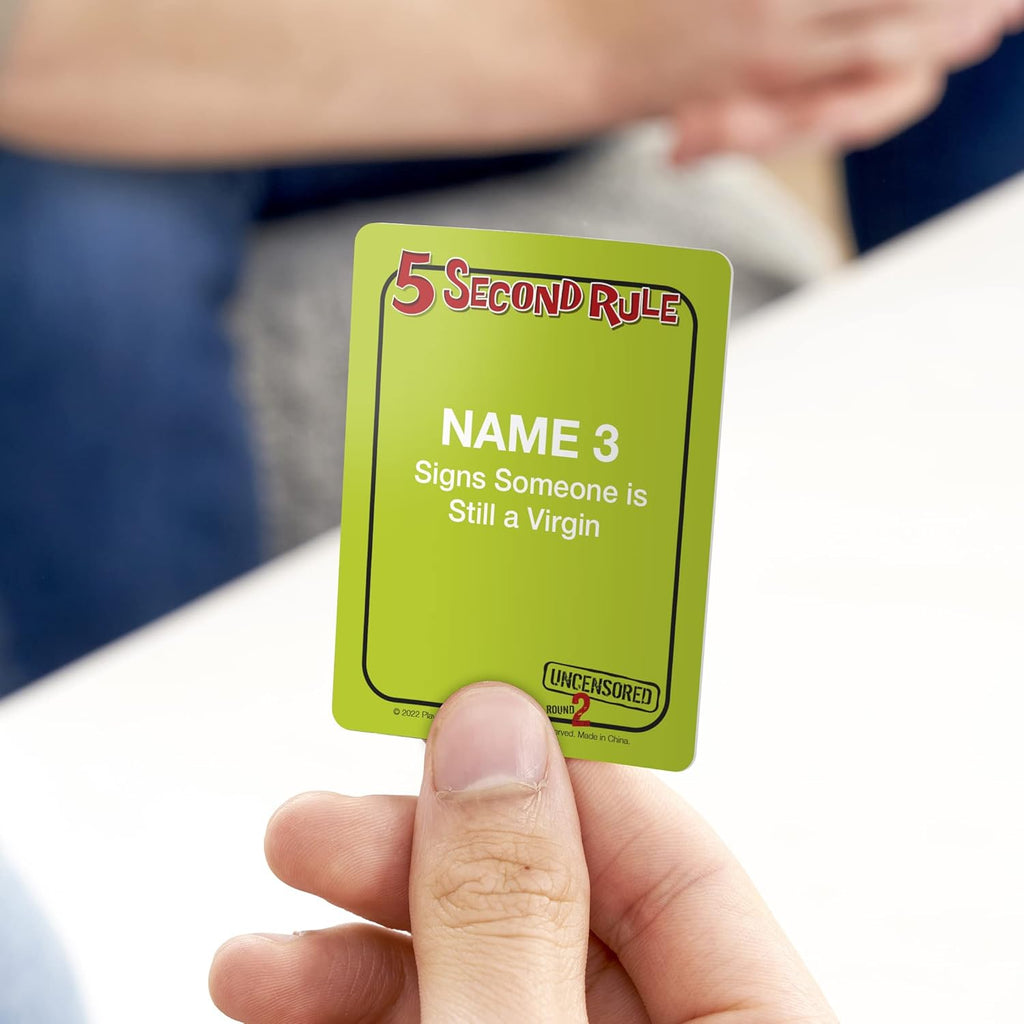 5 Second Rule Uncensored Round 2 – Adult Party Card Game by Snaps