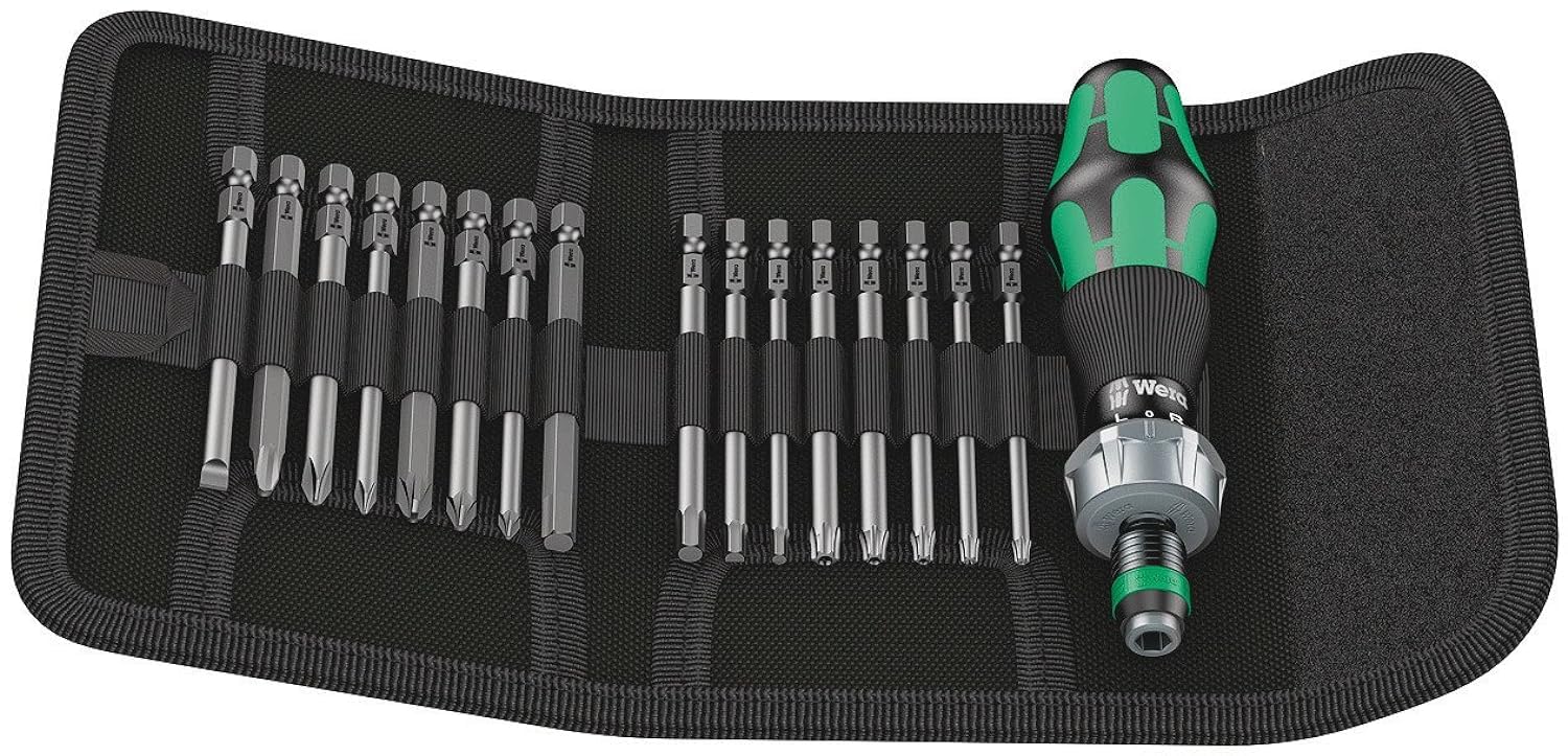 Wera Kraftform Kompakt 60 Ratchet Screwdriver & Bit Set | 17-Piece
