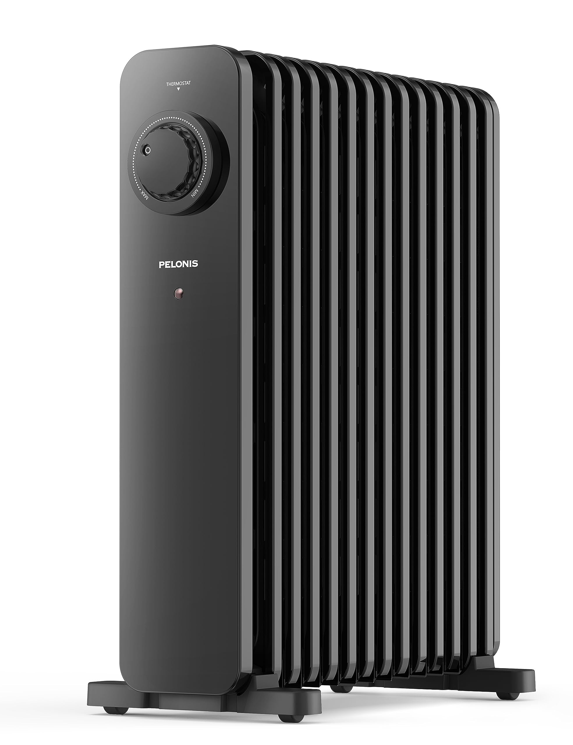 Pelonis Phoenix 13M Oil Filled Radiator - 2500W Silent Space Heater, Black