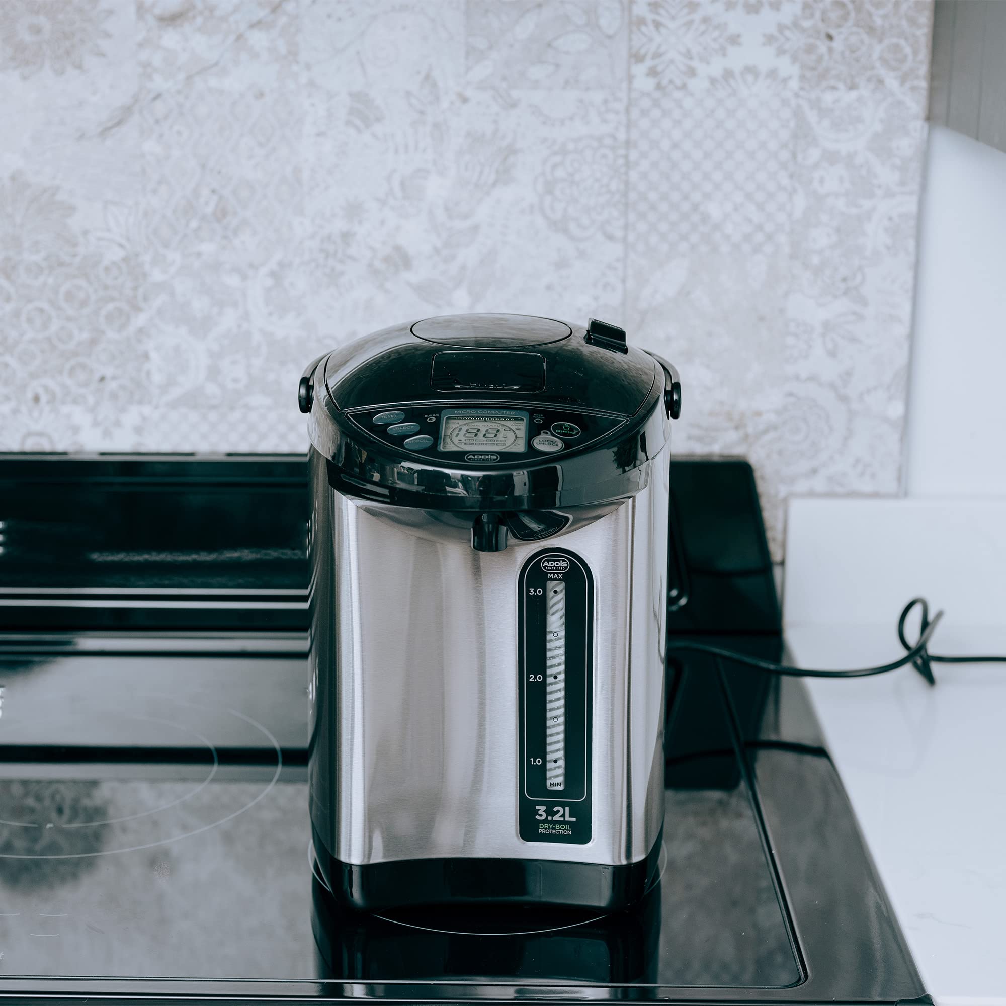 Addis 3.2L Thermo Pot Instant Hot Water Boiler Dispenser | Stainless Steel