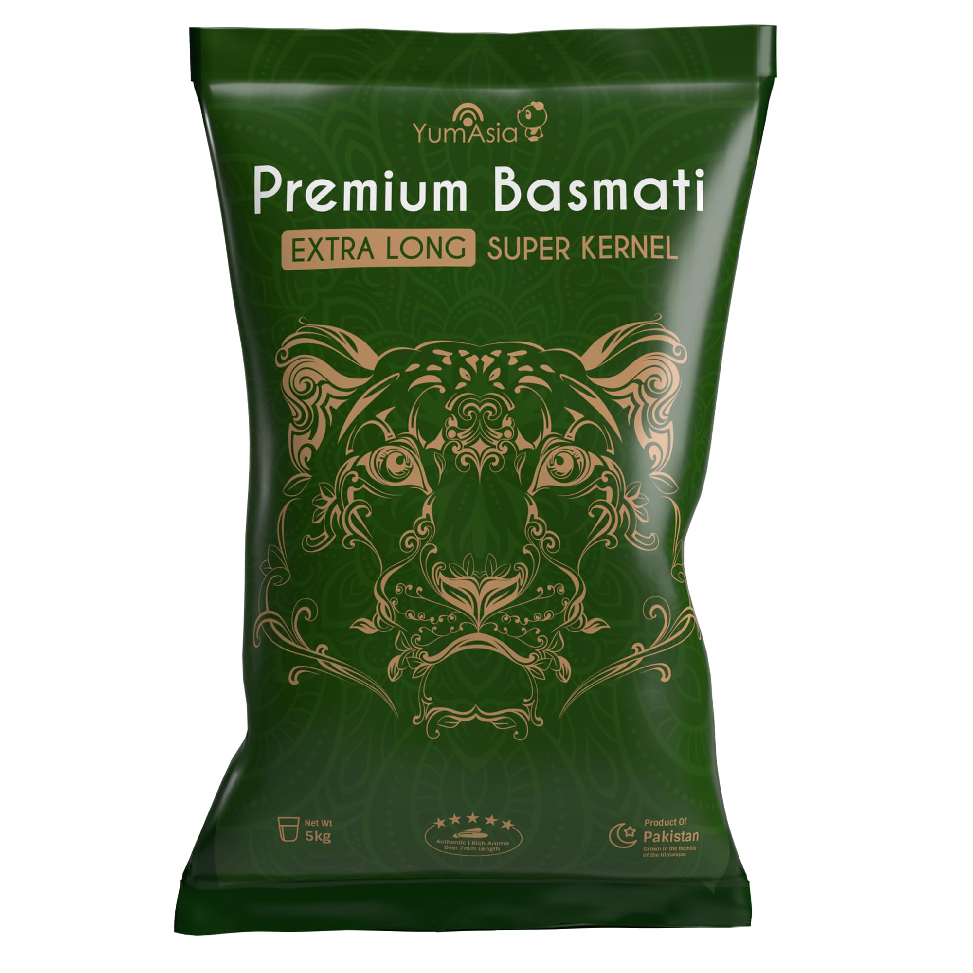 Yum Asia Super Kernel Premium Basmati Rice – Long Grain Aromatic, 5kg