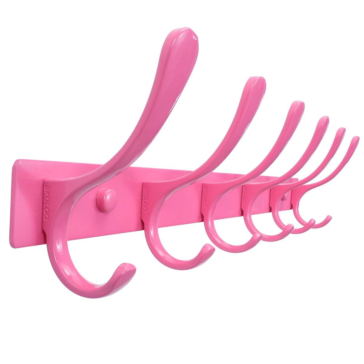 SKOLOO Coat Rack Wall Mounted - 6 Hooks, Heavy Duty, Stainless Steel, Metal Wall Coat Hanger, Sturdy Wall Hooks for Hanging Coat, Jacket, Clothes - image 1