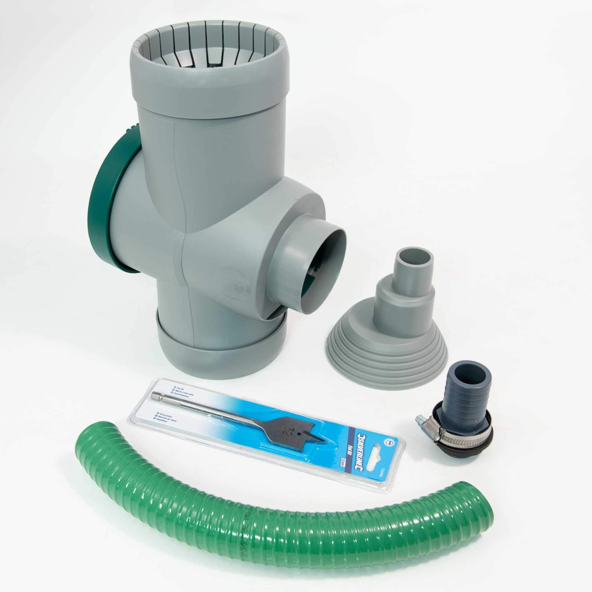 3P Filter Collector Universal Rainwater Diverter with Link Kit - Grey