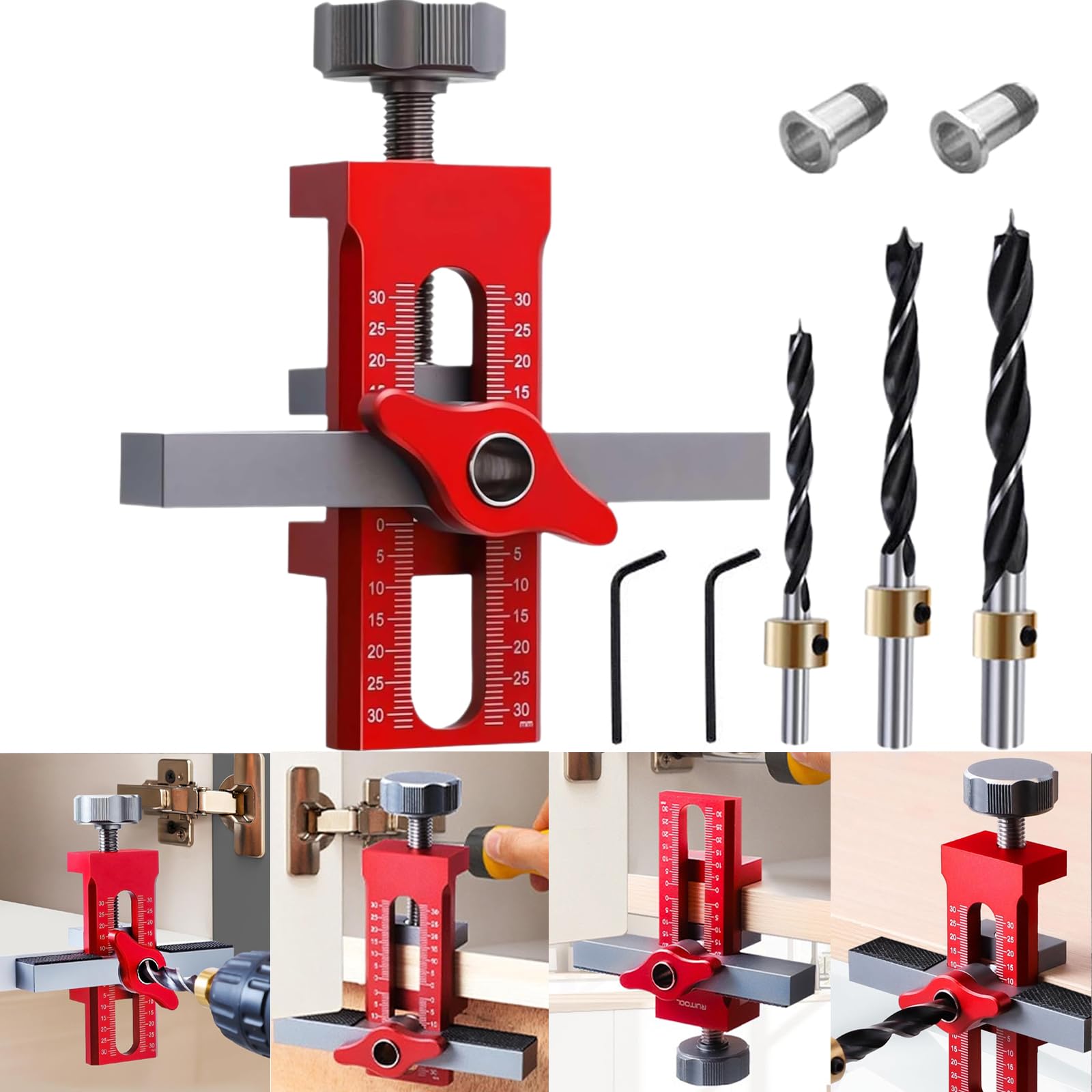 Jolof Store Cabinet Door Installation Jig – 2-in-1 Aluminum Tool