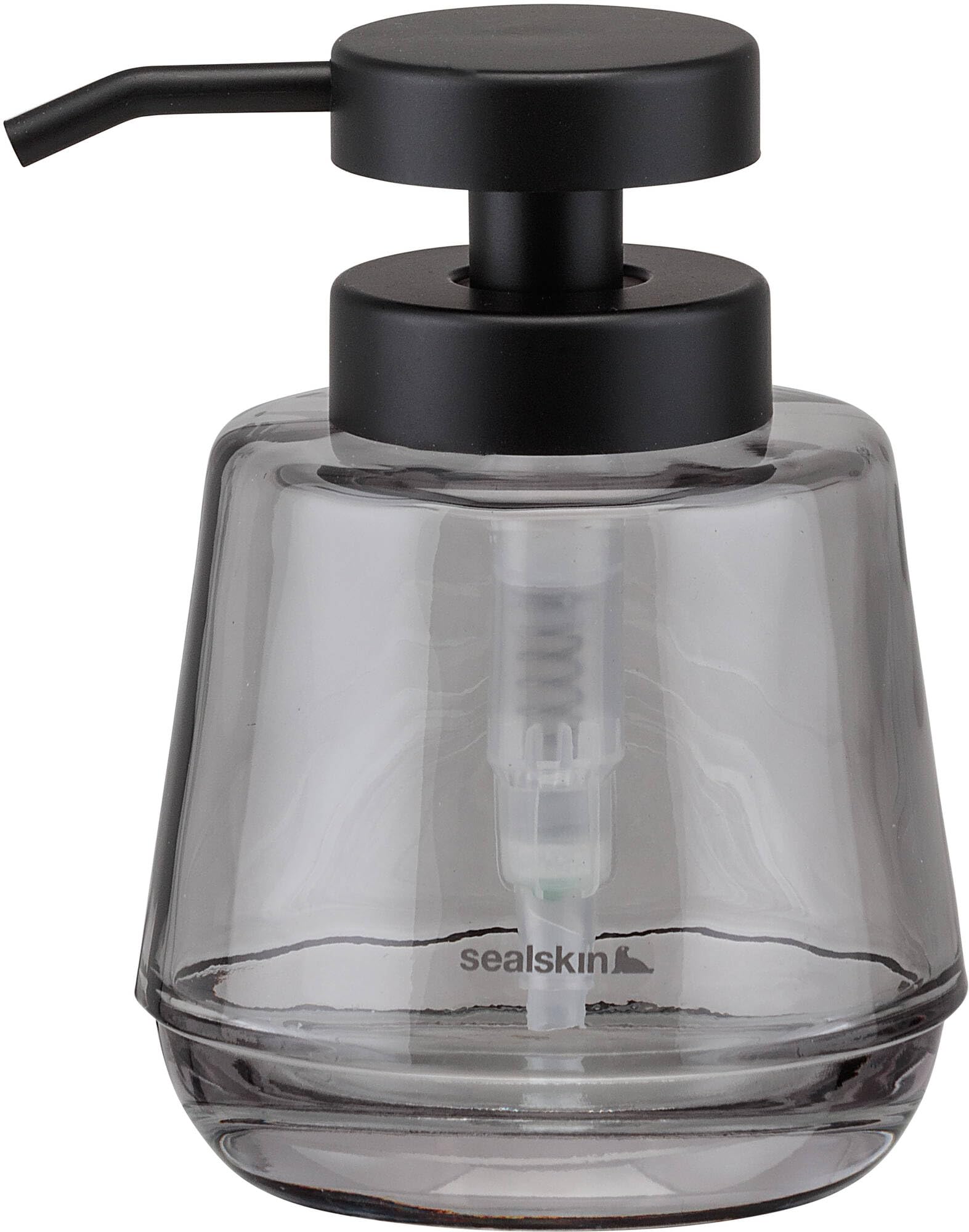 Sealskin Mood Glass Soap Dispenser - 380ml Freestanding - Grey