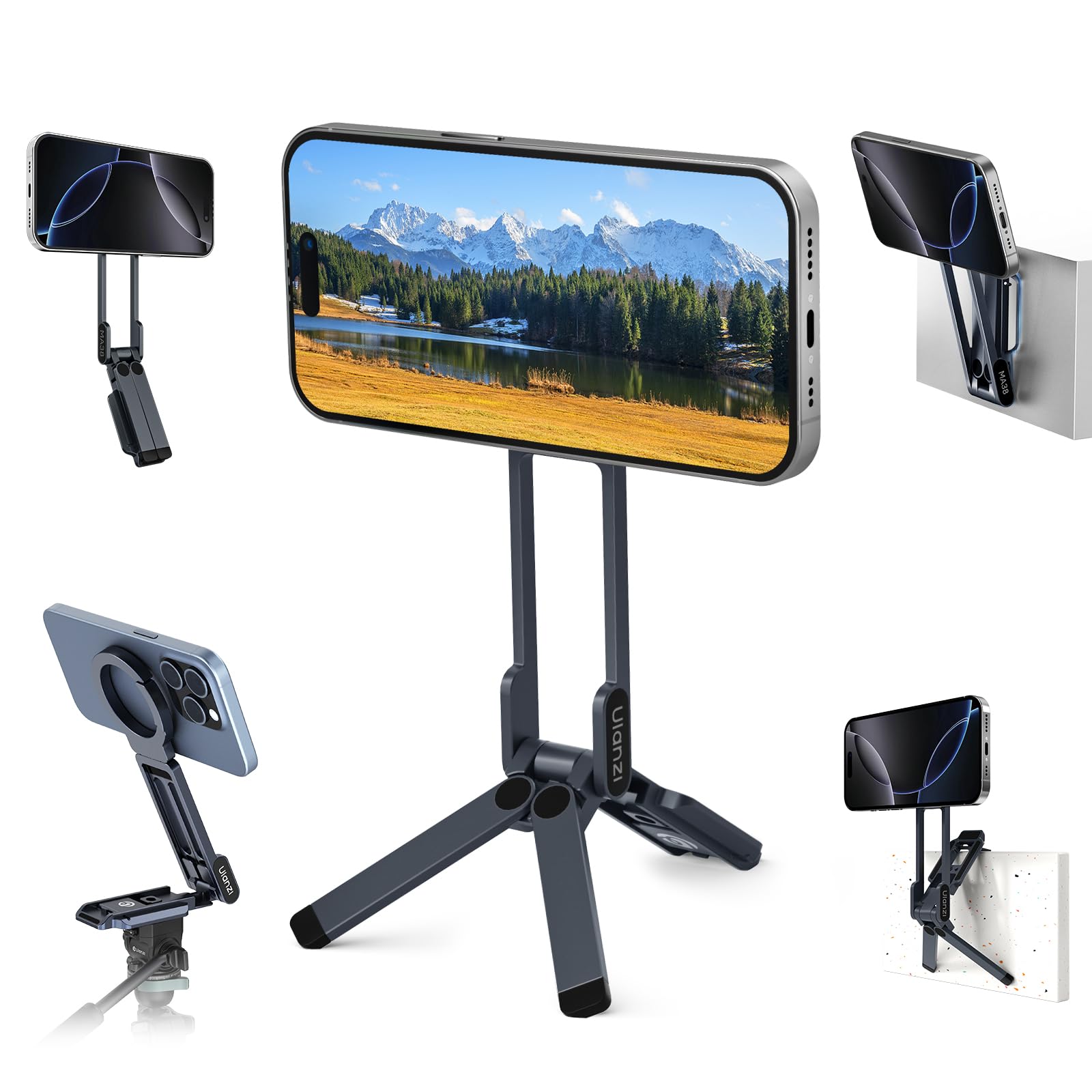 Ulanzi MA38 4-in-1 Magnetic Phone Tripod | Aluminum MagSafe Stand