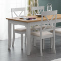 Julian Bowen Davenport Dining Chairs - Set of 2 Cross-Back Wood