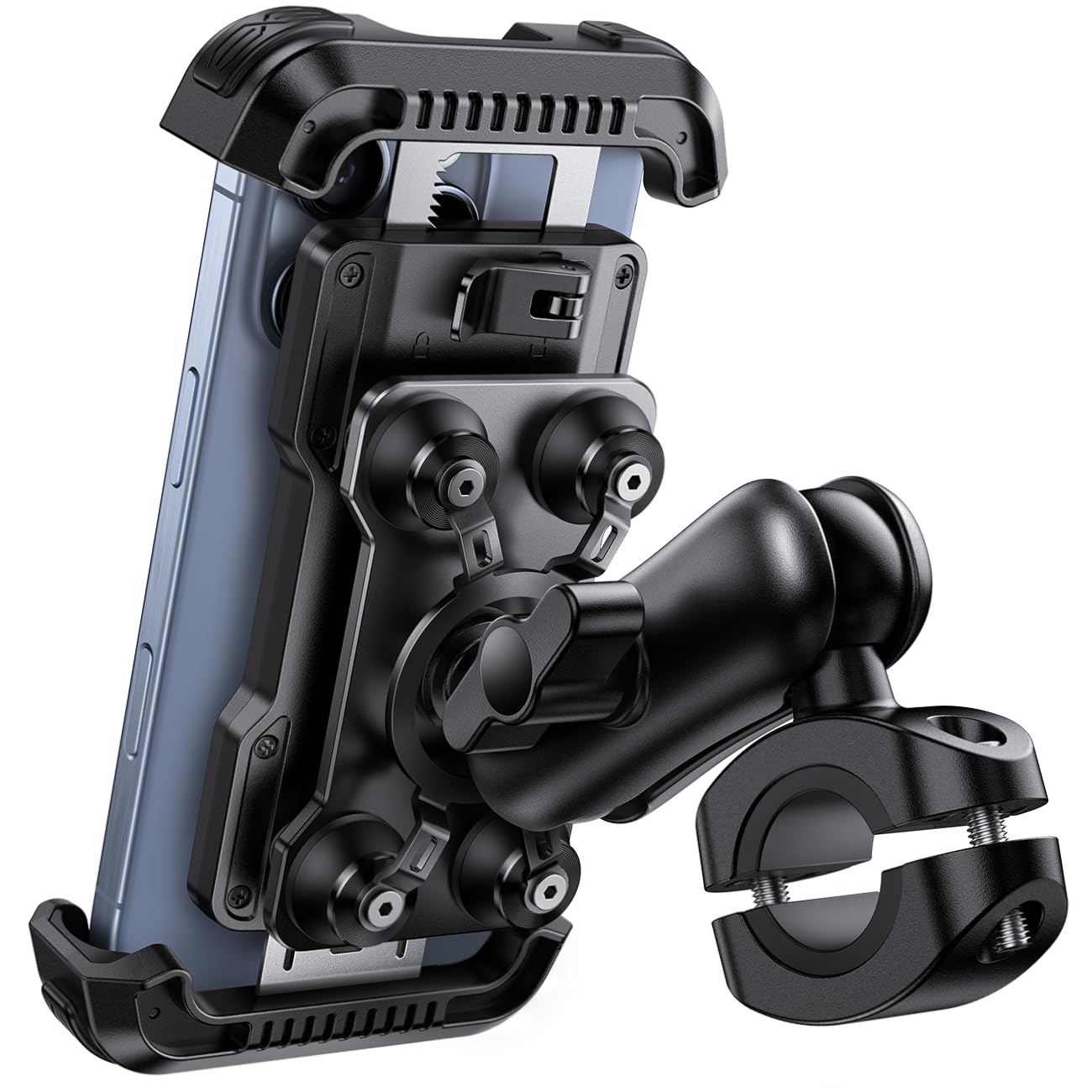 Lamicall Motorcycle Phone Mount – Anti-Theft Shockproof Holder for iPhone