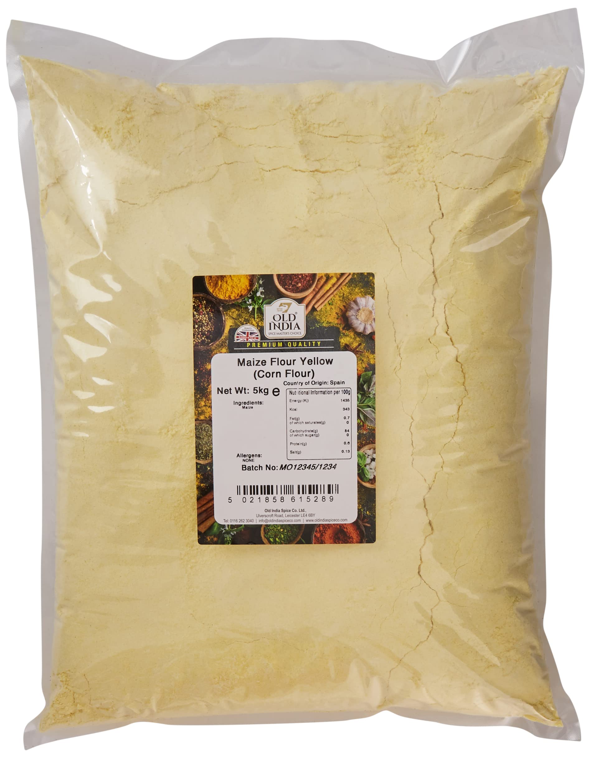 Old India Yellow Maize Flour (Corn Flour) – Bulk Pantry Staple, 5kg