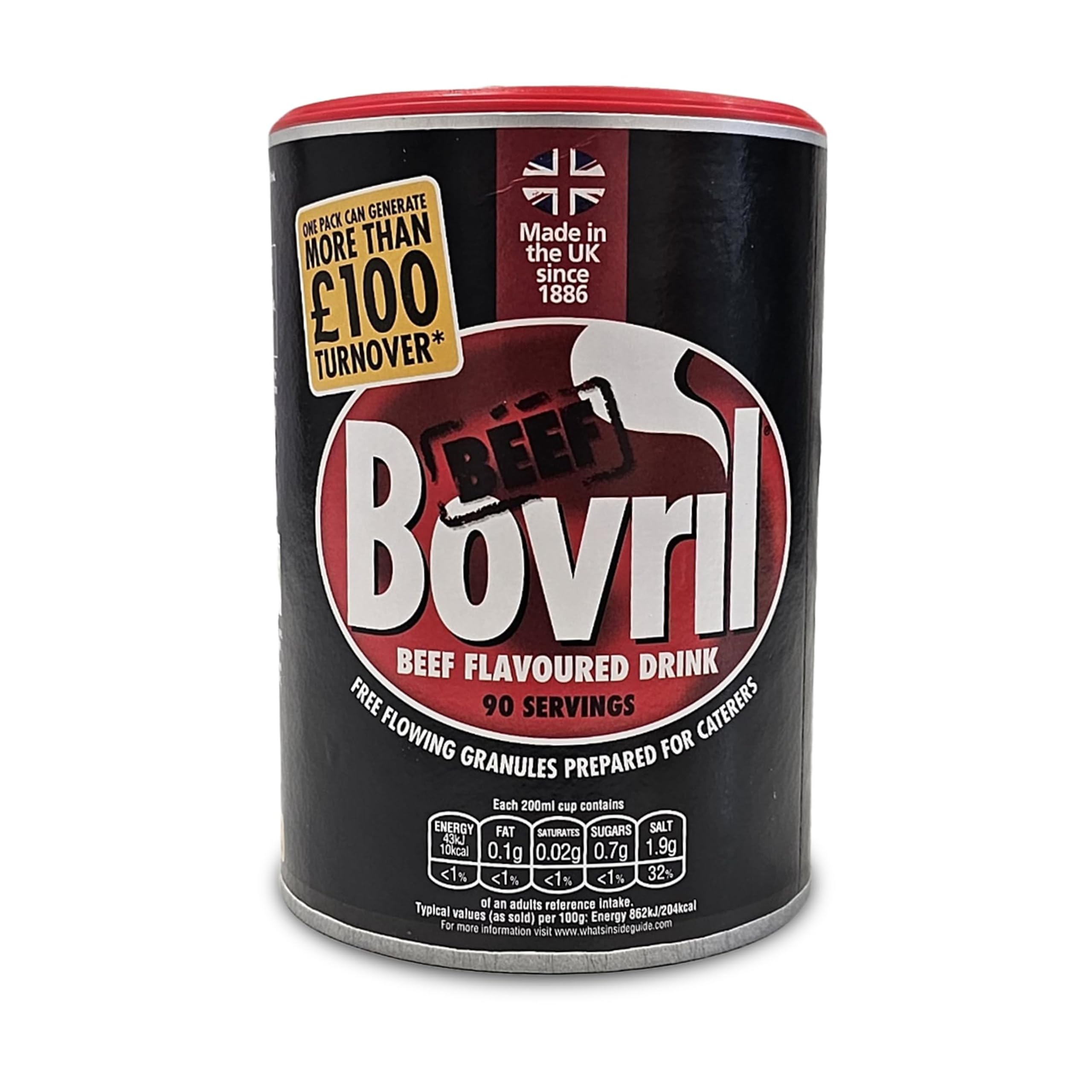 Bovril Beef Flavoured Instant Drink Granules for Catering - 450g