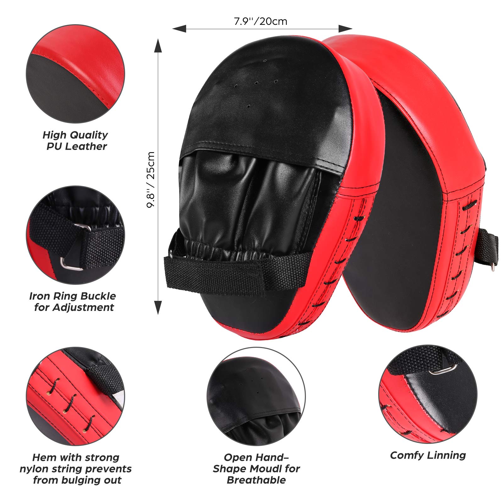 Odoland Kids Boxing Set | 6oz Gloves, Mitts & Kick Pad Training Gear