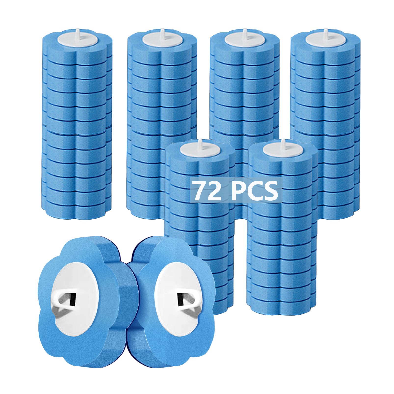 Ucaimao Disposable Toilet Bowl Brush Refills – 72 Replacement Heads