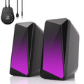 SOULION C30 Bluetooth PC Speakers – Stereo 2.0 USB Powered LED Gaming