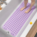 HITSLAM Extra Long Non Slip Bath Mat | 101x40cm Machine Washable PVC