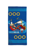 Sonic the Hedgehog Blue 100% Cotton Terry Beach Towel – 70 x 140 cm
