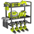 BILIONE 3-Layer Power Tool Storage Rack | Heavy Duty Wall Organizer