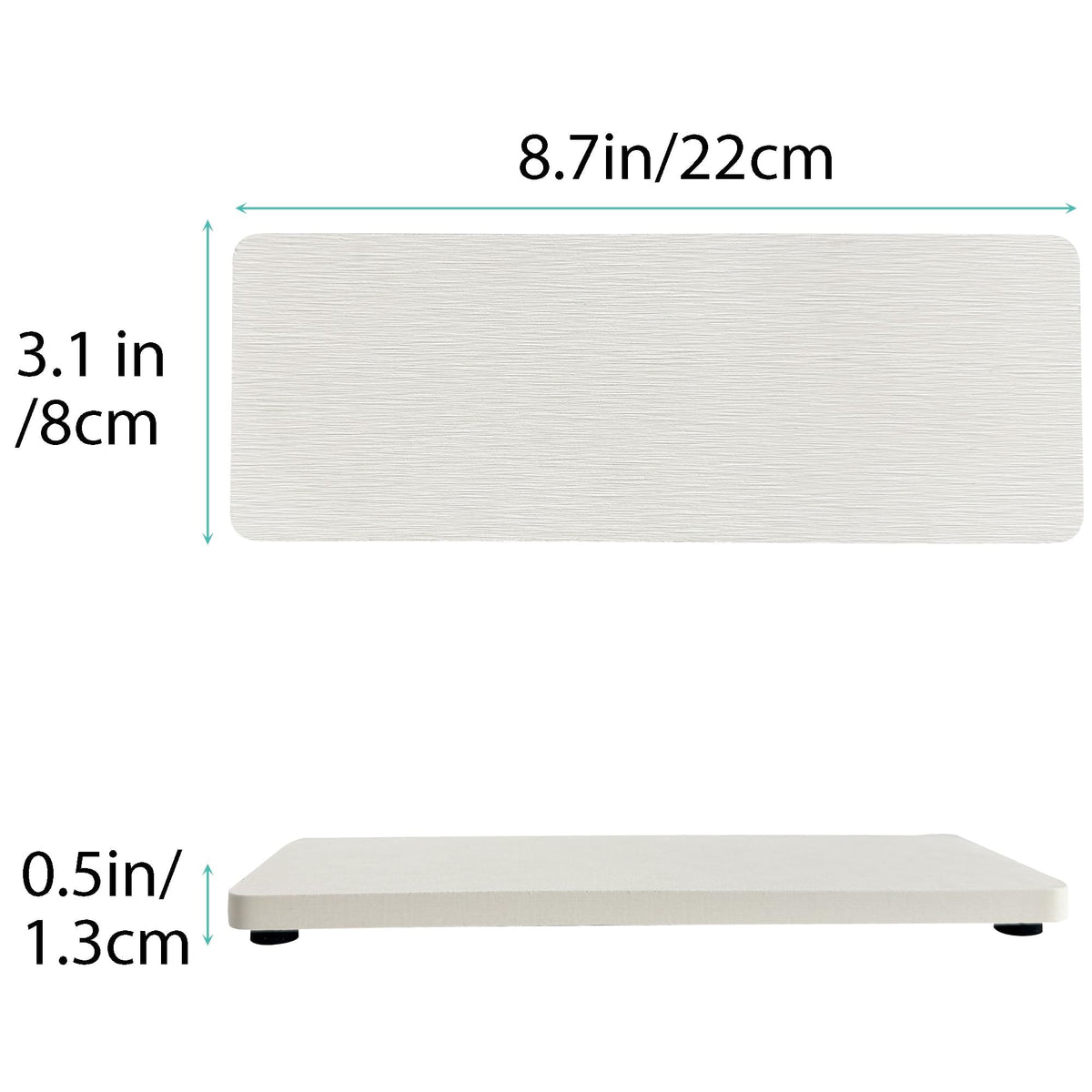 NiuYichee 2 PCS Diatomaceous Earth Kitchen Soap Tray, Water Absorbent Diatomite Coasters - image 5