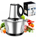 LUKVCIY Electric Food Chopper – 600W Meat Grinder with 2L Steel Bowl