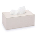 BTSKY Rectangular Linen Tissue Box Cover – Beige Napkin Holder for Home