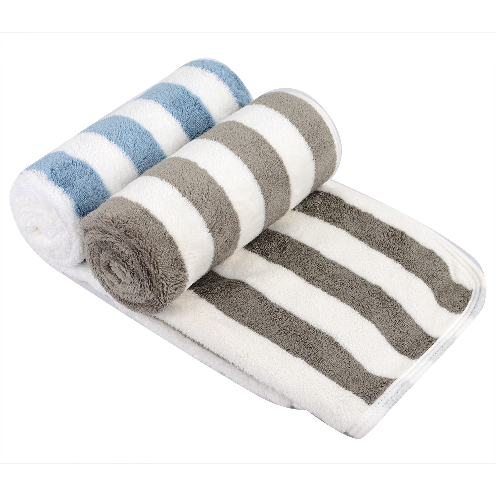VIVOTE Microfibre Hand Towels | Super Soft & Quick Dry | 40x76cm, 2 Pcs
