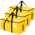 3 Pack 90L Moving Bags, Heavy Duty Storage Bag Dorm Moving Essential,Yellow