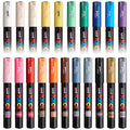 Posca PC-1M Paint Marker Pens | Full Set of 21 Colors in Gift Wallet