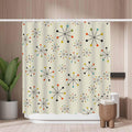 Geometric Shower Curtain – Mold Resistant Polyester Fabric