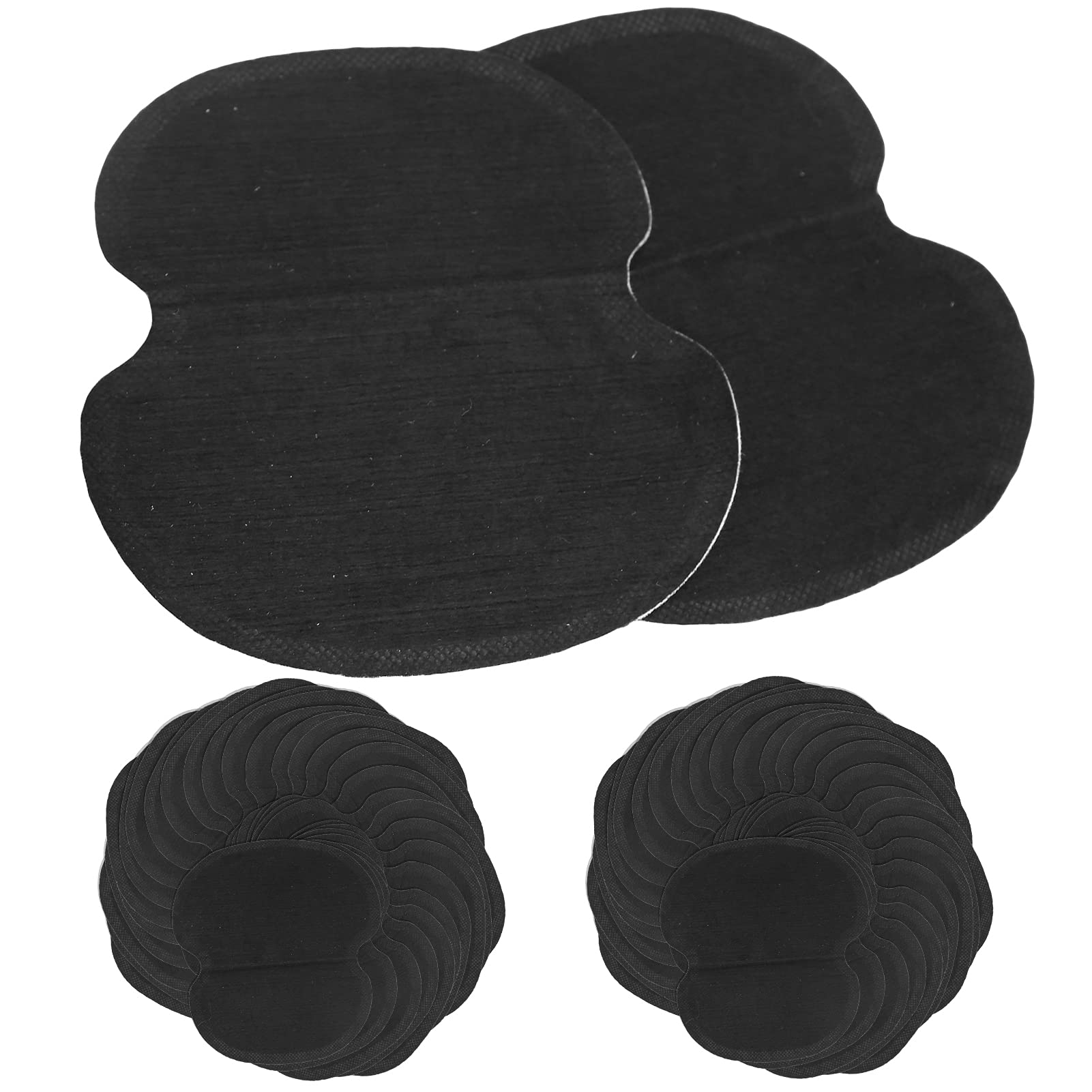 Underarm Sweat Pads | 60pcs Black Non-Woven Fabric Shields