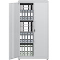 LAND·VOI Steel Storage Cabinet, 4-Tier Lockable Cabinet with Adjustable Shelves, Double-Door Cupboard Storage, For Home, Office Storage